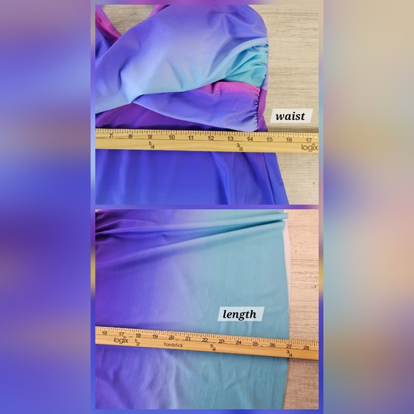 Colorful Tankini Swimdress Set Criss Cross Back Boyshorts Tropical Women's Large - Picture 13 of 16